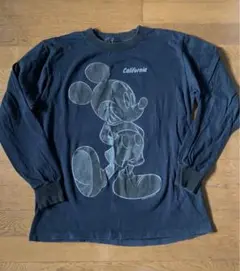 vintage ミッキー 長袖 Tシャツ 両面 ブラック