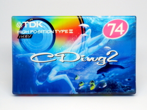 未使用カセットテープ　TDK CDing2 74 × 2本　CD2-74R・ハイポジション