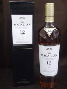 ＃60412【未開栓】MACALLAN マッカラン 12年 シェリー オーク カスク 40％ 700ml ウイスキー 