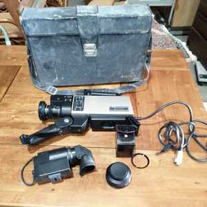 ビデオカメラ　日立　HITACHI VK-C800R　専用ケース付き　フラッシュ　レンズ（VK-CL80T）×1.5 JAPAN　ビデオカメラ　昭和