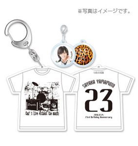 NMB48 2016年7月度 生誕記念Tシャツ型キーホルダー山本彩WEB限定