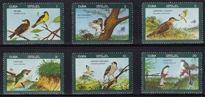 31 キューバ【未使用】＜「1976 SC#2069-2074 固有種の鳥」 6種完 ＞