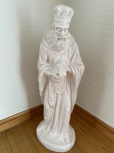 イタリア製 アンティーク 神官像 置物 オブジェ 彫刻