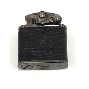 コリブリ オイルライター レザー ブラック×シルバーカラー金具 約4.7×4cm オイルタンク 等 付属品有り Colibri