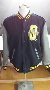 ▲B3-29 OVO Collegiate Varsity Jacket Black スタジアムジャンパー October