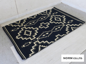 ■P732■展示品■NORM/ノーム■Native Rug Navy■ネイティブラグ ネイビー■ラグマット■カーペット