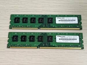 Sycom サイコム DDR3-1600 8GB x2 合計16GB PC12800 CL11 240ピンDIMM 中古