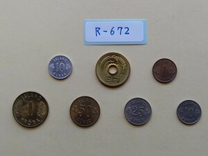 外国コイン　アイスランド　(Rー６７２)　アイスランドの硬貨　おまとめ　６枚