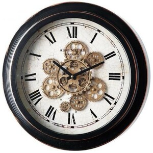 ギアクロック 掛け時計 ギヤ デザイン スケルトン 時計 インテリア 飾り 雑貨 歯車 壁掛 おしゃれ メンズライク