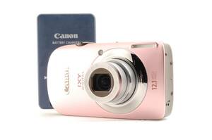 動作品 キャノン Canon IXY DIGITAL 510 IS ピンク コンパクトデジタルカメラ 充電器付 管K6843