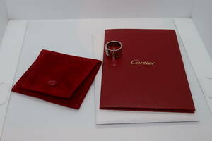 ■□Cartier カルティエ K18WG/750 エクストラ ラージ ワイド ラブ リング ♯46□■