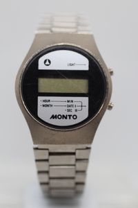 【MONTO】MIRCO DIGITAL WATCH 中古時計ジャンク 未修理品 部品どり用 24.4.7