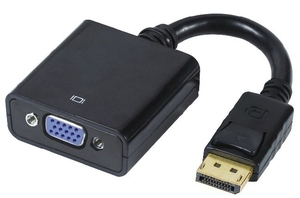 DisplayPort to VGA 変換アダプタ ミニ　D-Sub 15ピン　オス－メス　20cm 1080P