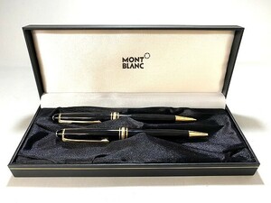 1円～ 中古 MONTBLANC モンブラン マイスターシュテュック ボールペン/シャーペン 2点セット ブラック ゴールド金具 筆記具 コレクター