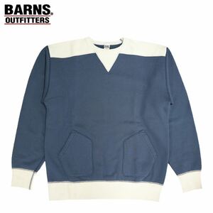 BARNS NAVY / SIZE L BR-22347 “40’s ATHLETIC CREW SWEAT” バーンズ　スウェット