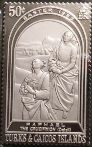 レア 限定品 イタリア 画家 ラファエロ 生誕500周年　記念レリーフ キリストの磔刑　純銀製　銀製 スターリングシルバー 記念切手　メダル