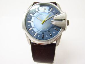 DIESEL ディーゼル DZ-1399 クォーツ腕時計 レザーベルト♪AC20863