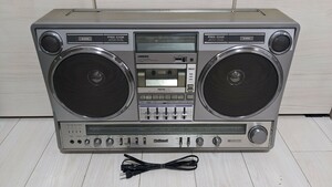 National 大型ラジカセ RX-5350 ラジオ/カセット AMBIENCE ナショナル 昭和レトロ 通電確認済み ジャンク