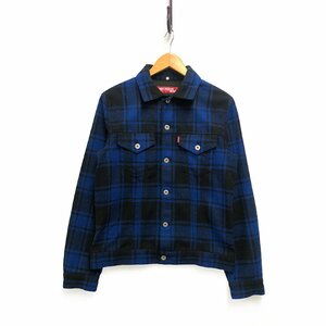 JUNYA WATANABE MAN COMME des GARCONS×LEVIS リーバイス WT-J918 3rd型 レザーエルボーパッチ ウールチェック ジャケット 正規品 / 32870