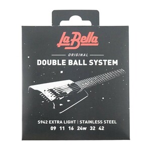 ラベラ 弦 6セット La Bella S942 Extra Light Doble Ball System 09-42 エレキギター弦×6セット