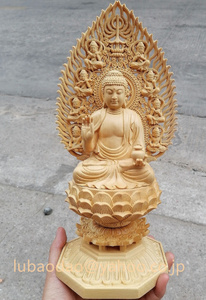 薬師如来 仏像 薬師如来像 木彫仏像 仏教美術 仏教工芸品 精密細工 職人手作り 招財開運
