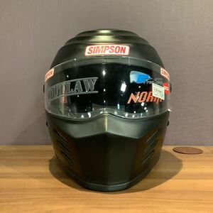 【未使用品】シンプソン　アウトロー　マットブラック　60cm バイク Arai フルフェイスヘルメット 