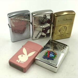 T897 まとめ ◎ Zippo ジッポ オイルライター まとめ売り 5点セット 中日ドラゴンズ 1999 No.0234 / B.L / PLAY BOY ※火花あり 箱付き ⑧