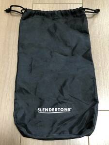 【エクササイズ用品】スレンダートーン SLENDERTONE　ポーチ　巾着　黒／袋収納