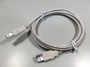 USB(B、オス)-USB(A、オス)ケーブル/180cm/送料210円～/#B3