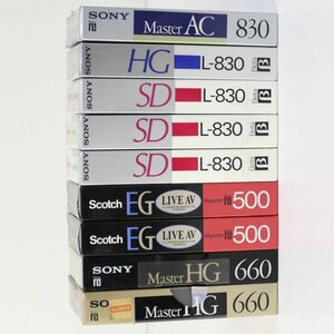 新品 SONY ソニー等 ベータビデオカセットテープ9本セット HG SD L-830/HG660等★827v16