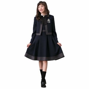 [DECORA PINKY’S] フォーマル スーツ 女の子 卒業式 ワンピース 【通常A体サイズ】 (150cm, コン(01))