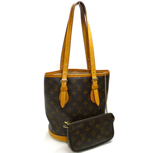 【中古】LOUIS VUITTON プチ バケット PM トートバッグ モノグラム M42238