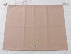ミュウミュウ「miu miu」バッグ保存袋 (3642) 正規品 付属品 内袋 布袋 巾着袋 布製 ピンク系 44×34cm 