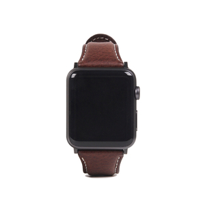 Apple Watchバンド SLG Design Italian Minerva Box Leather 本革 45mm/44mm/42mm用　ブラウン SD18391AW