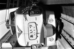 R1022-1【古い 鉄道 白黒 モノクロネガ】35mm 6コマ◇昭和40～50年代 特急あいづ 小田急電鉄えのしま EF1019 特急きりしま ※鉄道 駅 電車