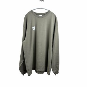 【美品　WTAPS　ダブルタップス　202ATDT-CSM03 HOME BASE LS/COPO 長袖Tシャツ　XLサイズ　オリーブ】