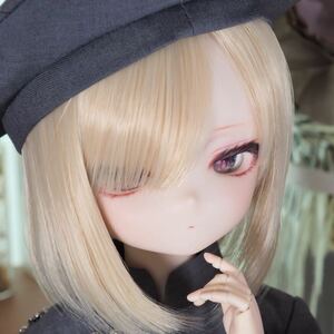 ＊小桜はうす＊　DDH-27 セミホワイト肌 ドルフィードリームカスタムヘッド+おまけアイ　※ソフビ盛りのため難あり