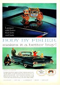 ◆1961年の自動車広告　キャデラック3　CADILLAC　GM Body BYフィッシャー