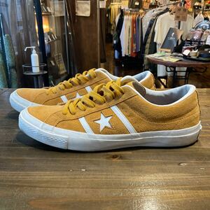 CONVERSE STAR&BARS コンバース スターアンドバーズ スウェードローカットスニーカー イエロー 1CL410 size 29cm 中古品 本体のみ