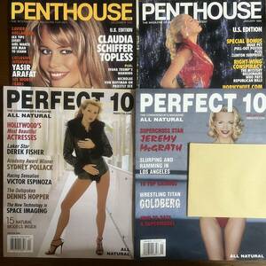 k0423-3 海外雑誌まとめ PENTHOUSE PERFECT10 ファッション ビンテージ セクシー写真 カメラ アート ポスター付