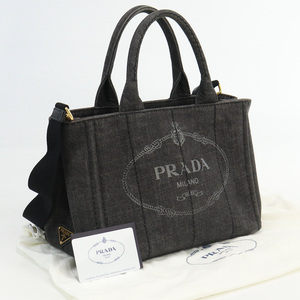 中古プラダPRADA カナパ トートバッグ ブランド キャンバス 1BG439 ランク：AB us-2 2WAY ショルダー レディース