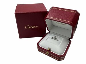 極美品 Cartier カルティエ 1895 ソリテール プラチナダイヤモンドリング Pt950 サイズ46 0.34ct 指輪 リング アクセサリー ブランド 約5号