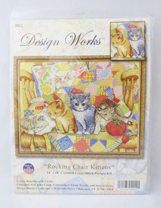sale♪ Design Works　クロスステッチキット　Rocking Chair Kittens 子猫