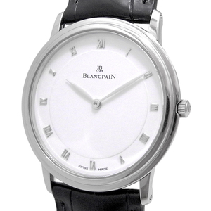 ブランパン ヴィルレ ウルトラスリム 手巻き 白文字盤 メンズ B0021-1127-55 BLANCPAIN OH済み