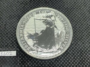 31.1グラム 2024年 (新品) イギリス「ブリタニア」純銀 1オンス 銀貨 (チャールズ3世)