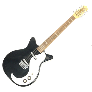 ダンエレクトロ 59シリーズ 12弦 エレキギター ブラック ストラップ ソフトケース付 弦楽器 Danelectro