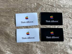 Think different ステッカー 4枚(白x 2, 黒x2)　Apple グッズ