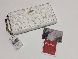 ［1円スタート］COACH コーチ　長財布　ホワイト　新品未使用　c4715