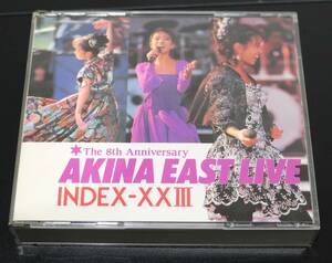 usF-031/ 中森明菜/AKINA EASTLIVE/INDEX-XXⅢ/CD/邦楽/現状品/保管品