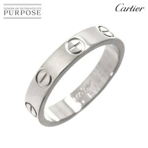 カルティエ Cartier ミニラブ #49 リング K18 WG ホワイトゴールド 750 指輪 Mini Love Ring 90229818
